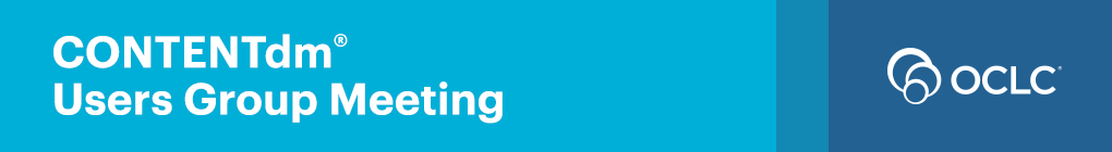ContentDM Users Group Meeting official banner