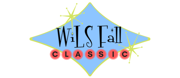 The text WiLS Fall Classic in a 1960s style graphic with a blue diamond background 