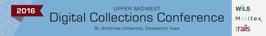 Upper Midwest Digital Collections Conference official banner