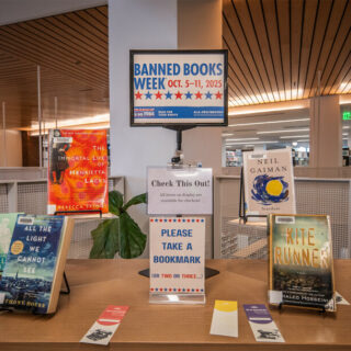 Banned Books display