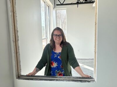 Kayla Mathson in her new office